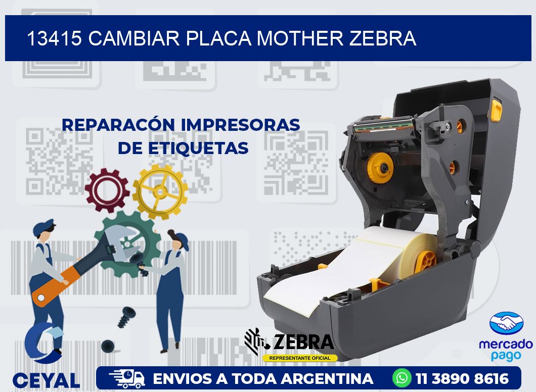 13415 CAMBIAR PLACA MOTHER ZEBRA
