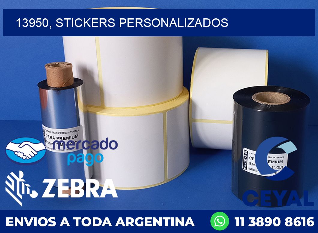 13950, stickers personalizados