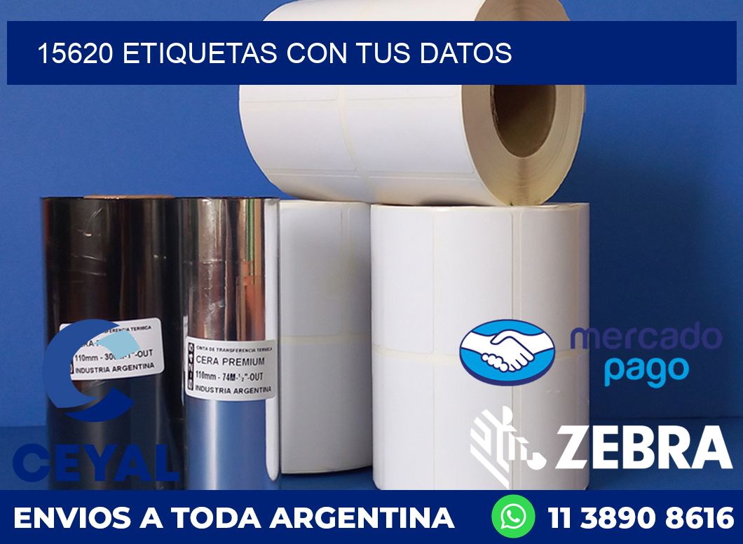 15620 ETIQUETAS CON TUS DATOS