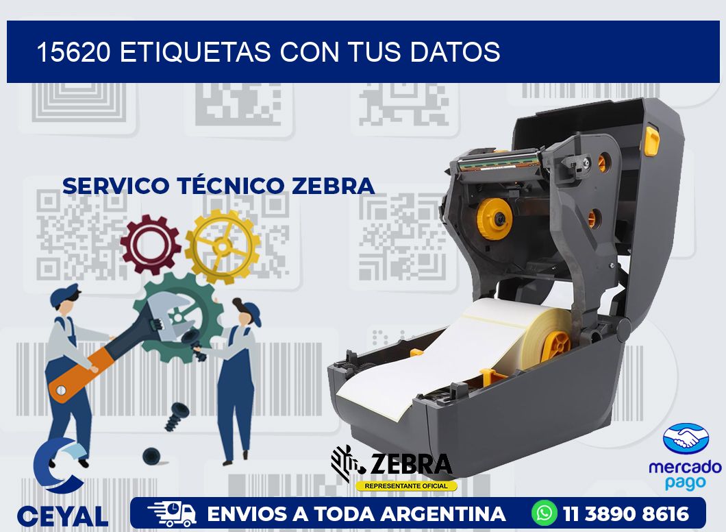 15620 ETIQUETAS CON TUS DATOS