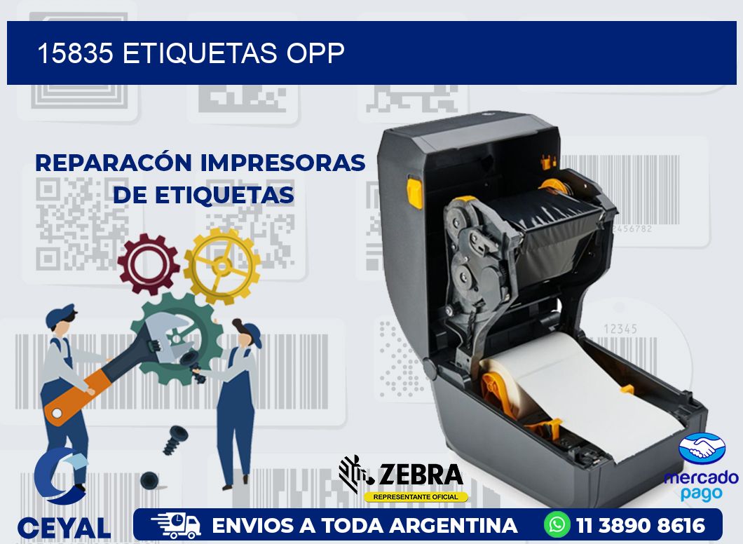 15835 ETIQUETAS OPP