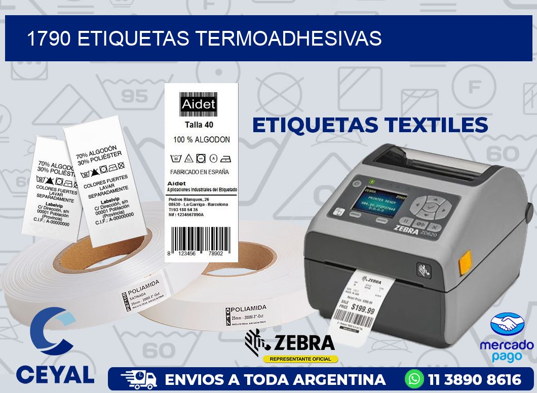 1790 ETIQUETAS TERMOADHESIVAS