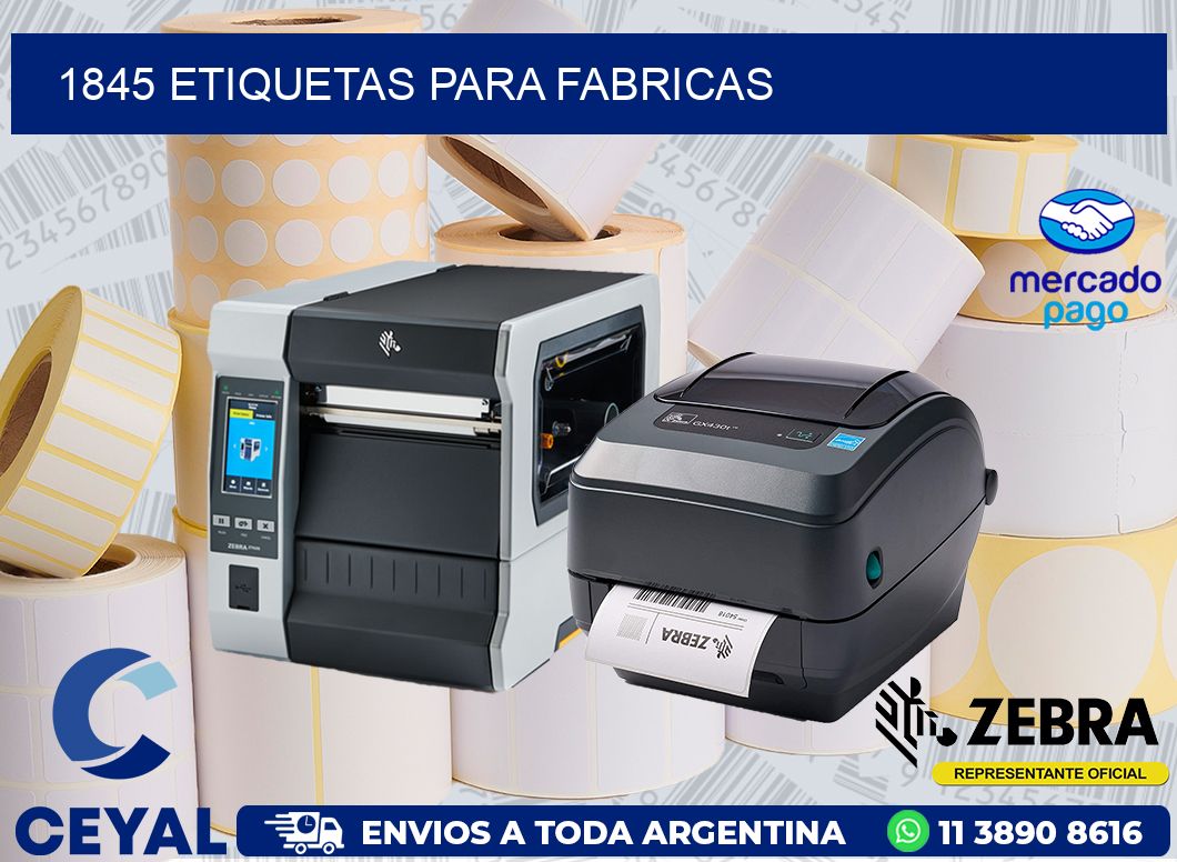 1845 ETIQUETAS PARA FABRICAS