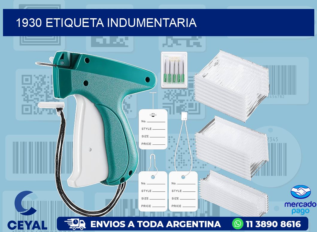 1930 ETIQUETA INDUMENTARIA