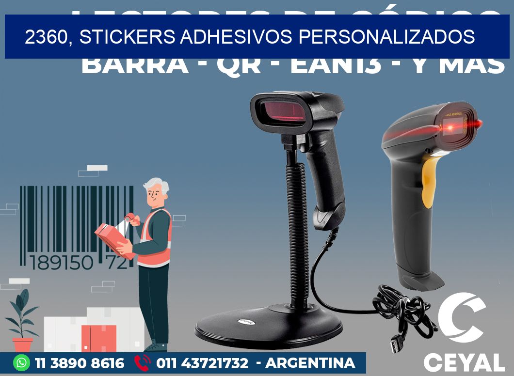 2360, stickers adhesivos personalizados