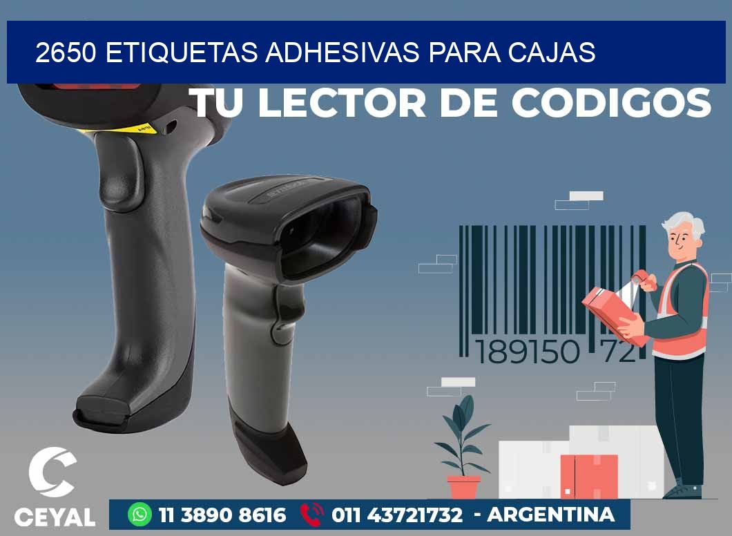2650 ETIQUETAS ADHESIVAS PARA CAJAS