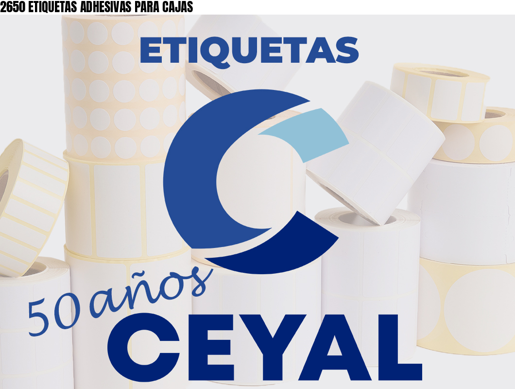 2650 ETIQUETAS ADHESIVAS PARA CAJAS
