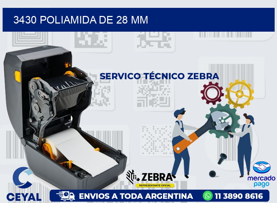 3430 POLIAMIDA DE 28 MM