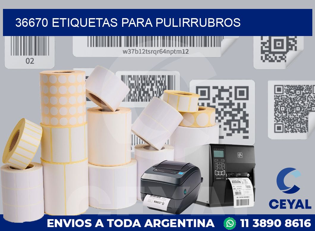 36670 ETIQUETAS PARA PULIRRUBROS