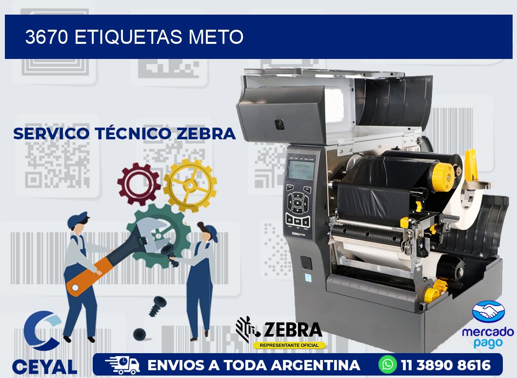 3670 ETIQUETAS METO