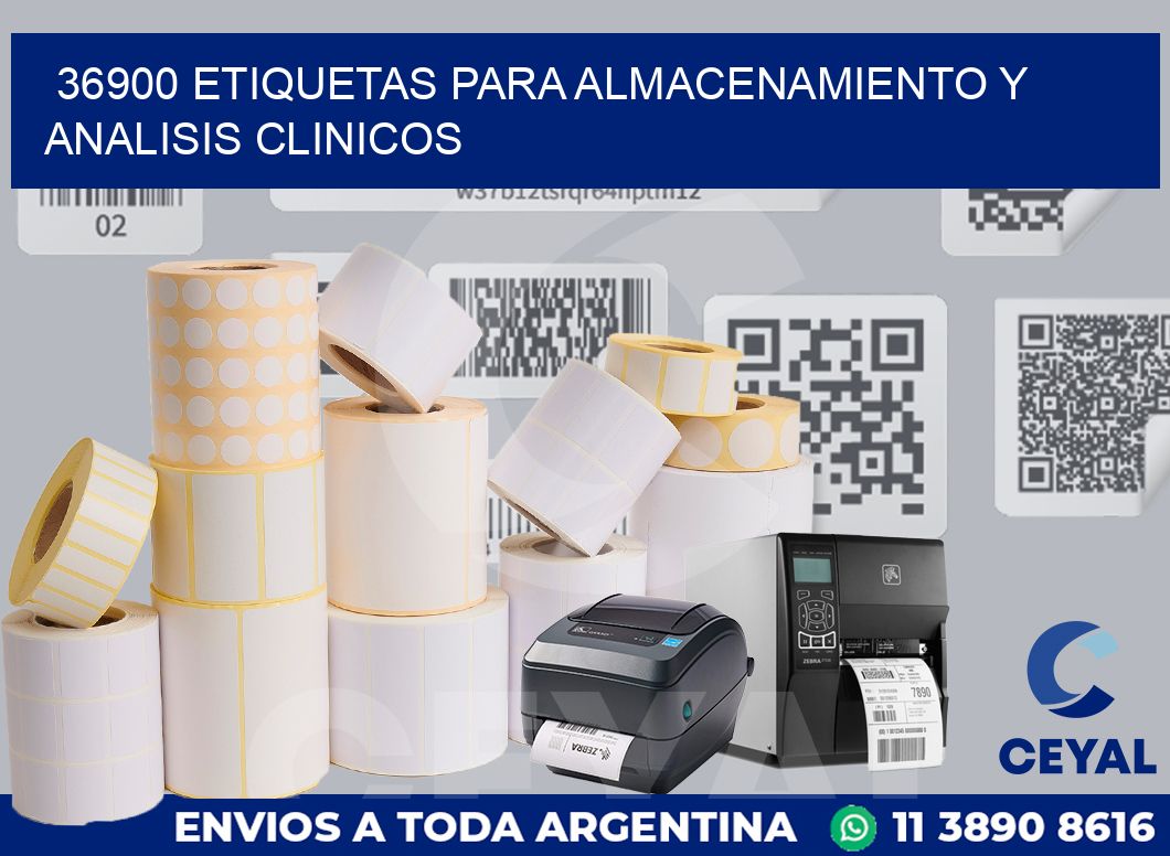 36900 ETIQUETAS PARA ALMACENAMIENTO Y ANALISIS CLINICOS
