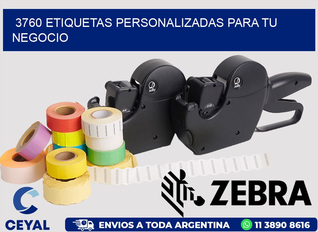 3760 ETIQUETAS PERSONALIZADAS PARA TU NEGOCIO