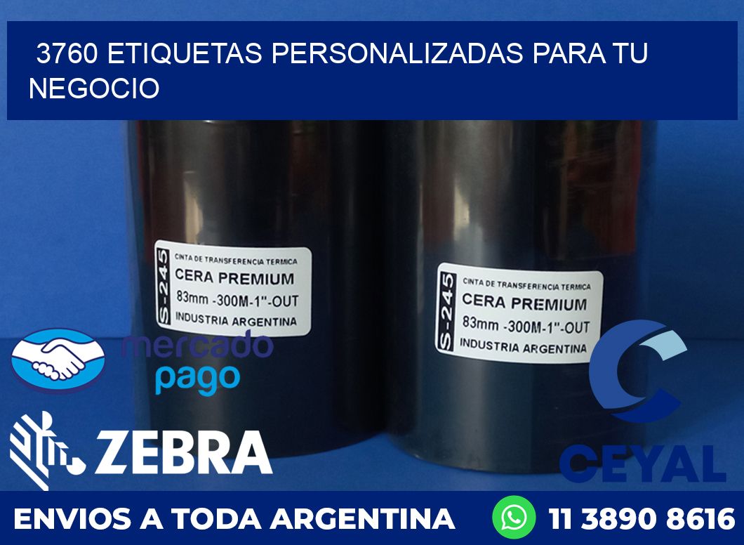 3760 ETIQUETAS PERSONALIZADAS PARA TU NEGOCIO