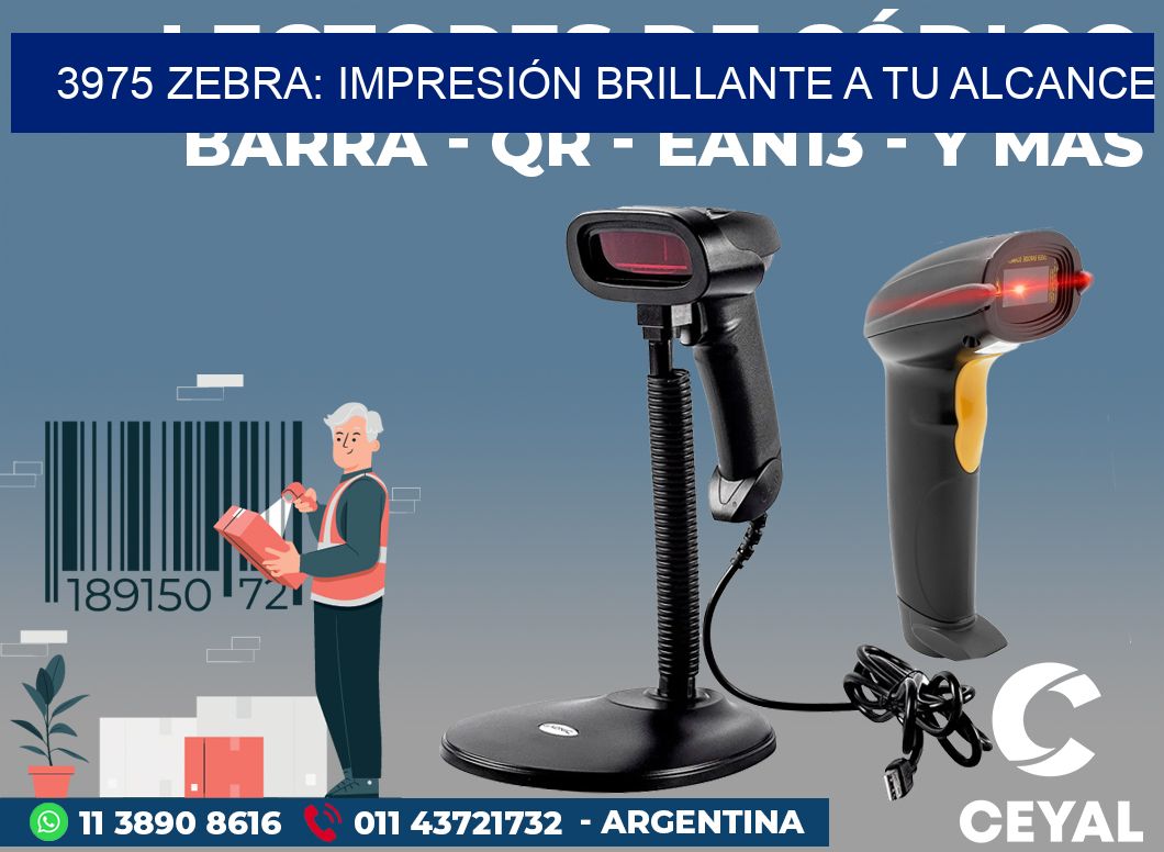 3975 ZEBRA: IMPRESIÓN BRILLANTE A TU ALCANCE