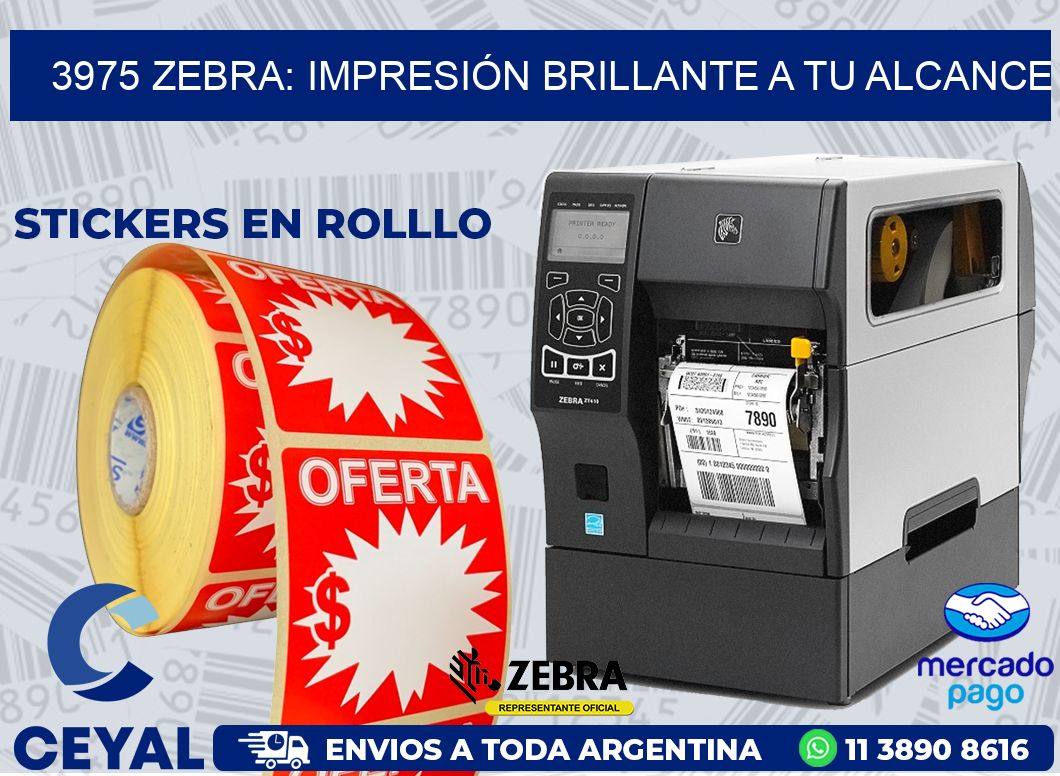 3975 ZEBRA: IMPRESIÓN BRILLANTE A TU ALCANCE