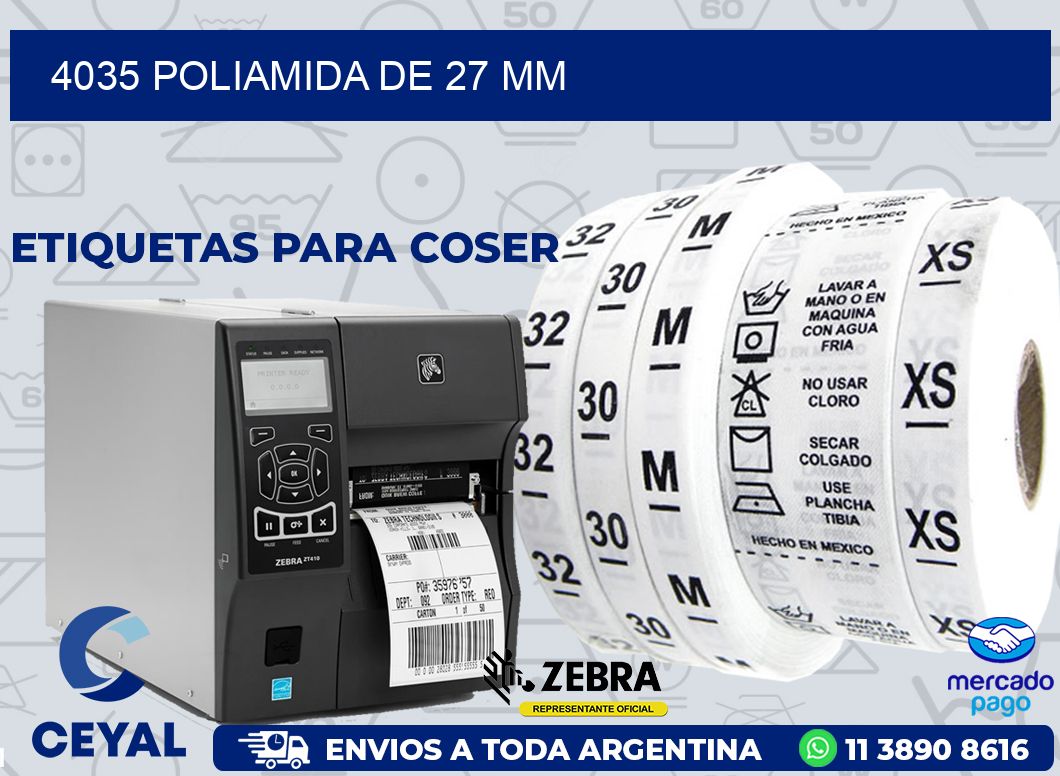 4035 POLIAMIDA DE 27 MM