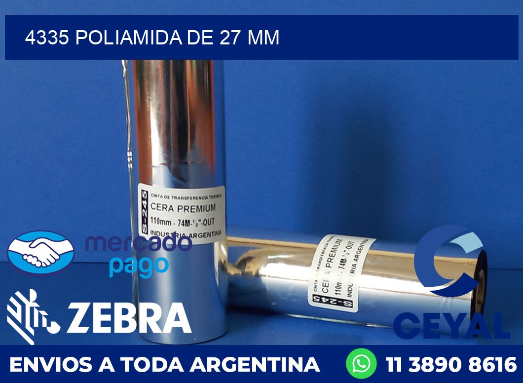 4335 POLIAMIDA DE 27 MM