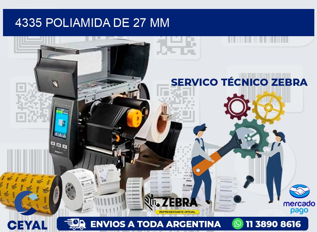 4335 POLIAMIDA DE 27 MM