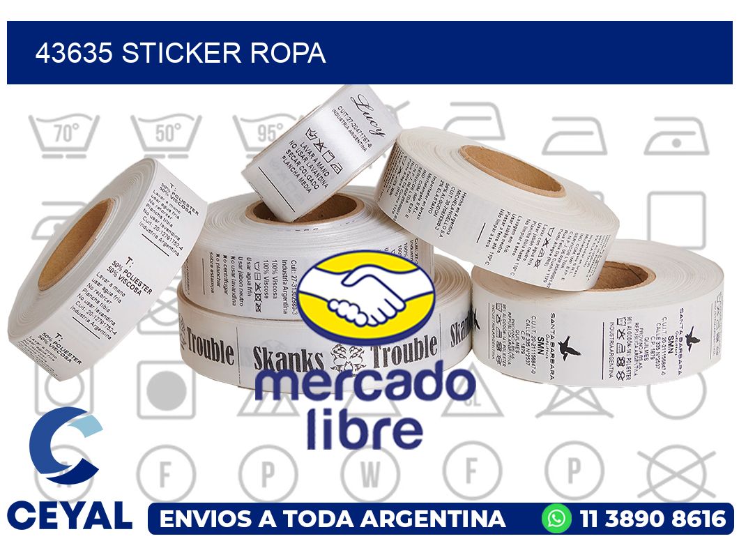43635 STICKER ROPA