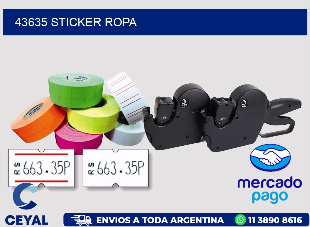 43635 STICKER ROPA