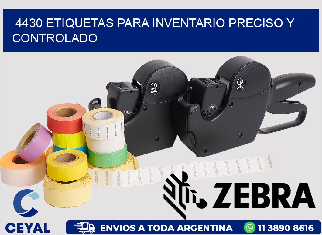 4430 ETIQUETAS PARA INVENTARIO PRECISO Y CONTROLADO