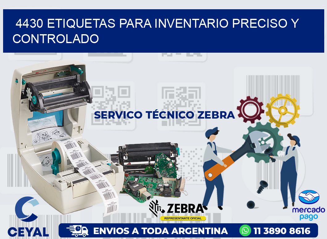 4430 ETIQUETAS PARA INVENTARIO PRECISO Y CONTROLADO