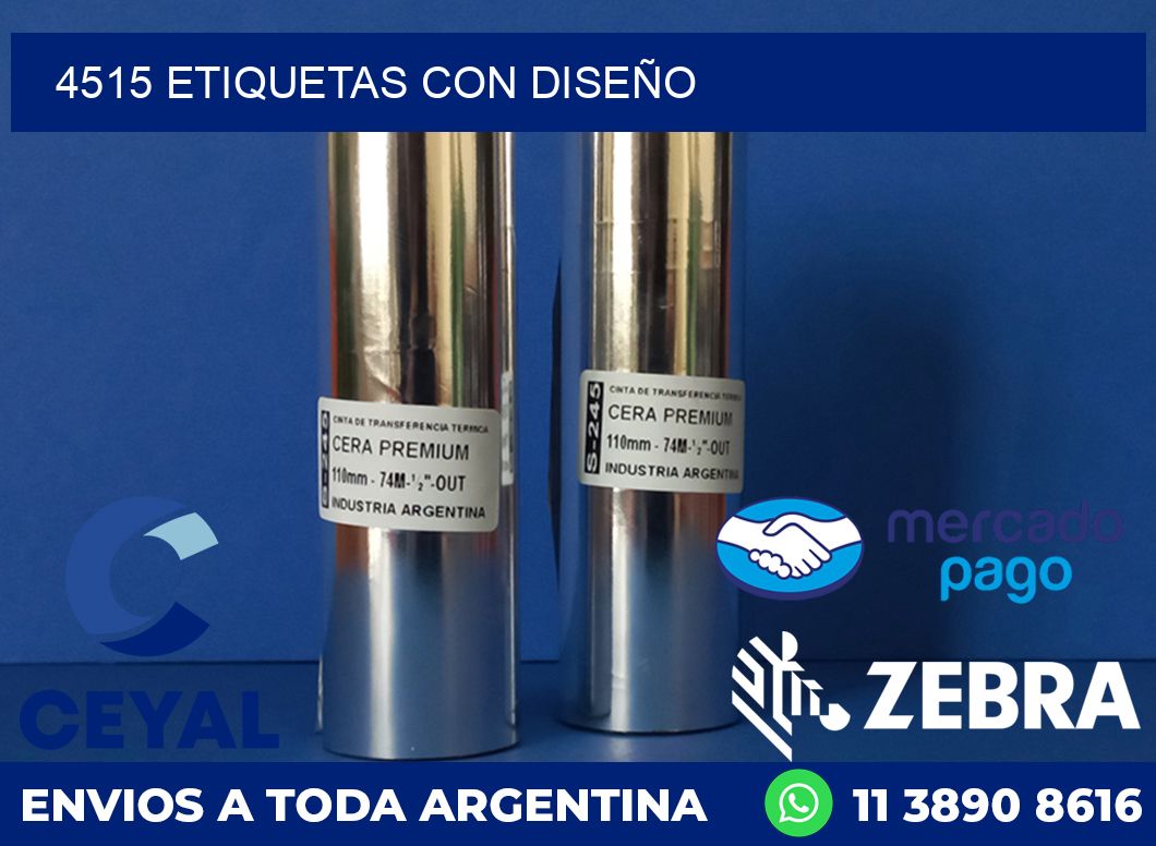 4515 ETIQUETAS CON DISEÑO