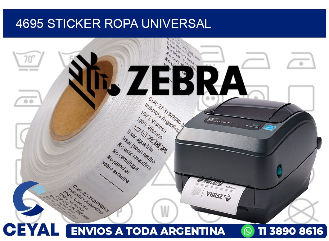 4695 STICKER ROPA UNIVERSAL