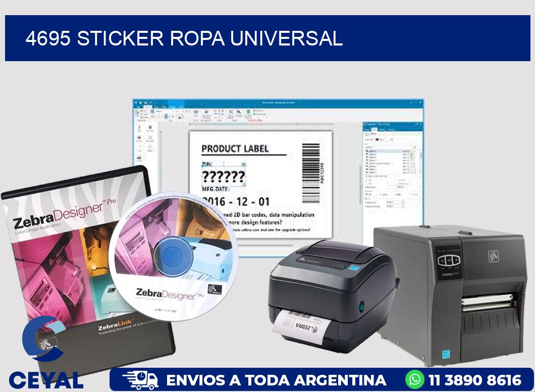 4695 STICKER ROPA UNIVERSAL