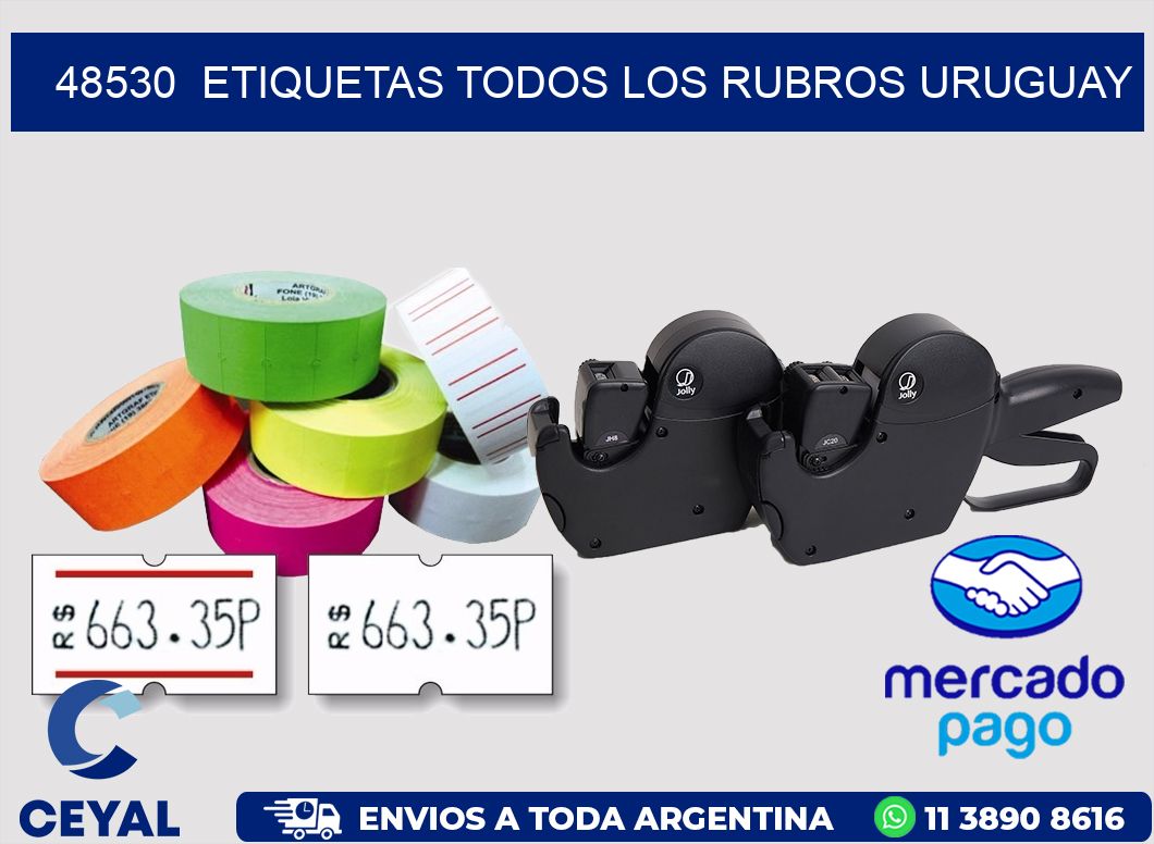 48530 ETIQUETAS TODOS LOS RUBROS URUGUAY