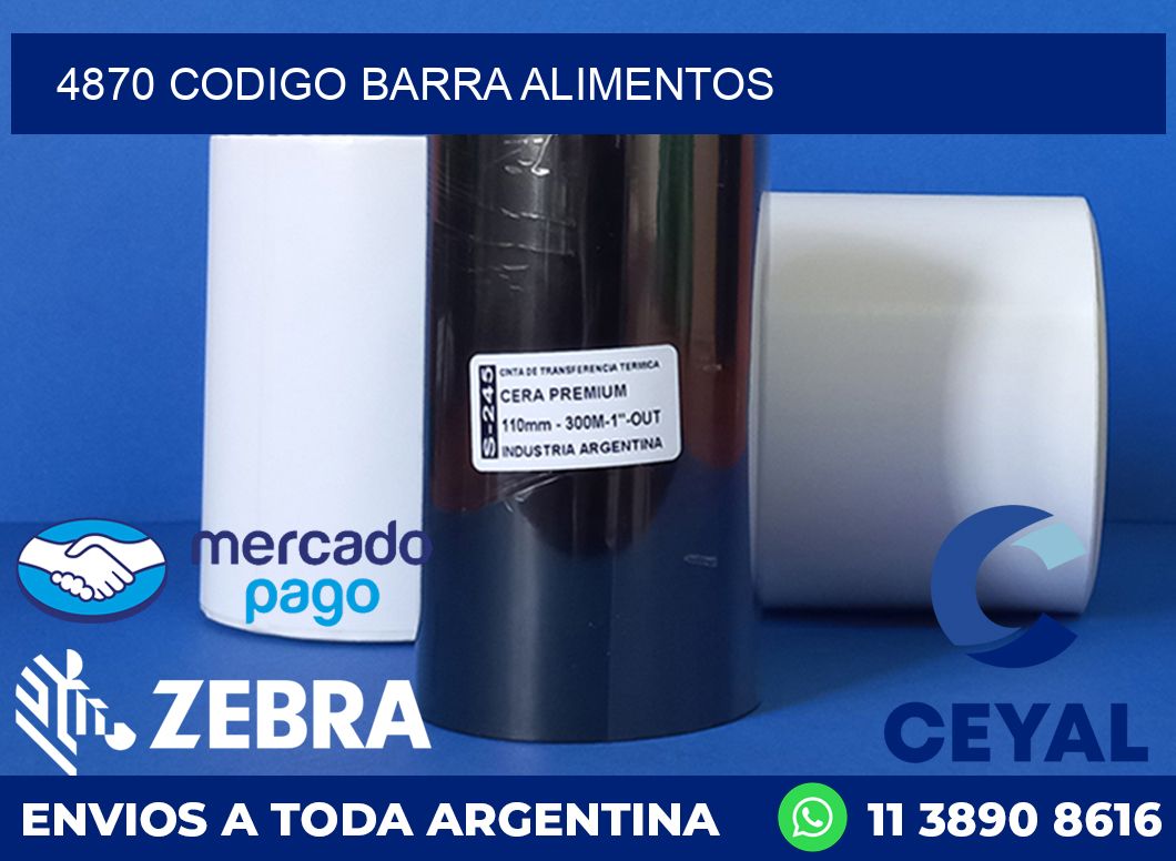 4870 CODIGO BARRA ALIMENTOS