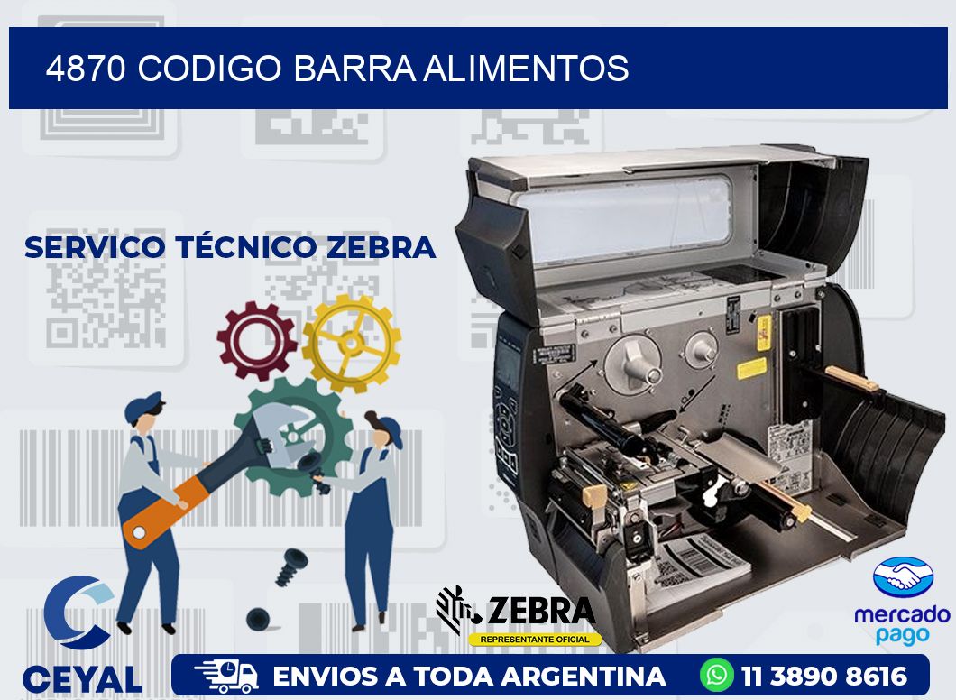 4870 CODIGO BARRA ALIMENTOS