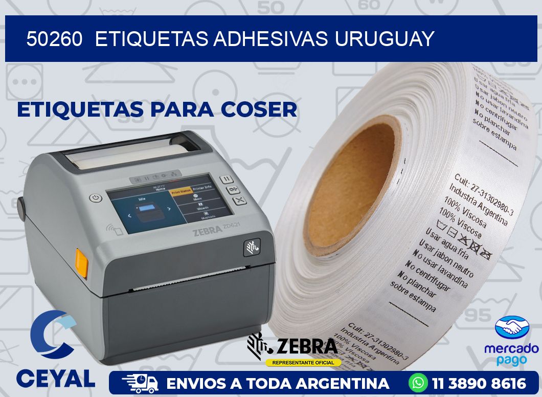 50260 ETIQUETAS ADHESIVAS URUGUAY