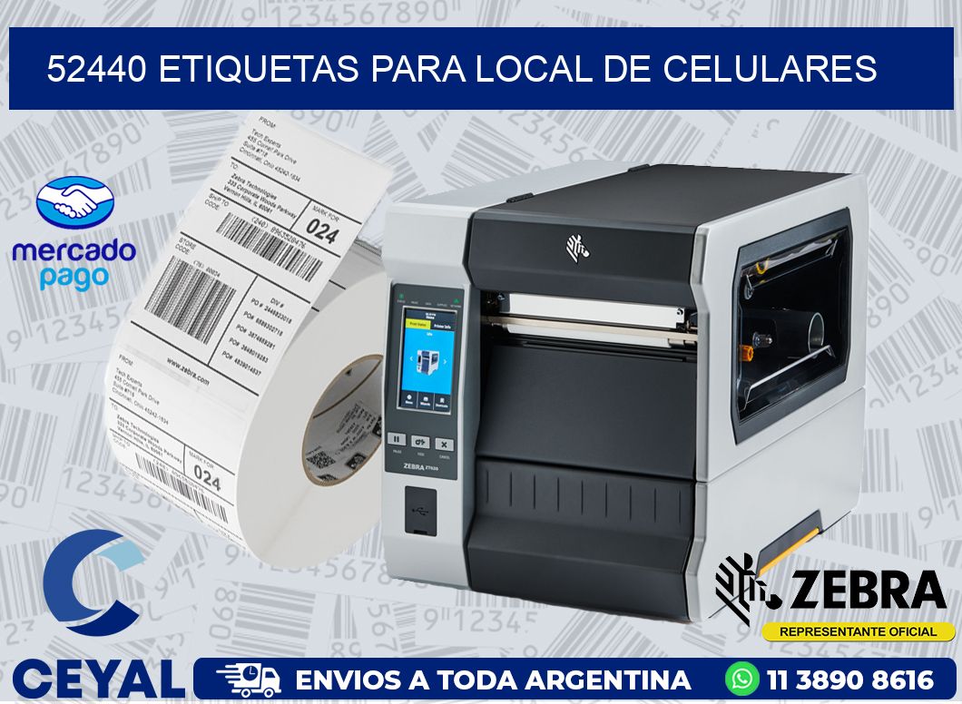 52440 ETIQUETAS PARA LOCAL DE CELULARES