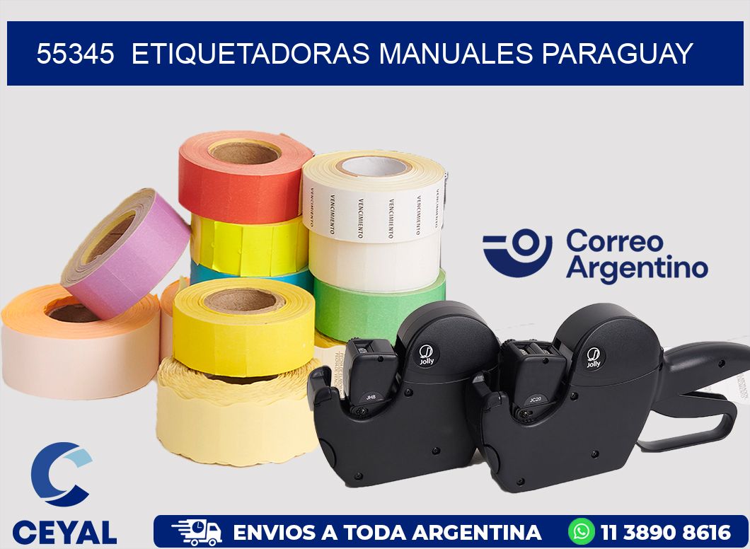 55345 ETIQUETADORAS MANUALES PARAGUAY