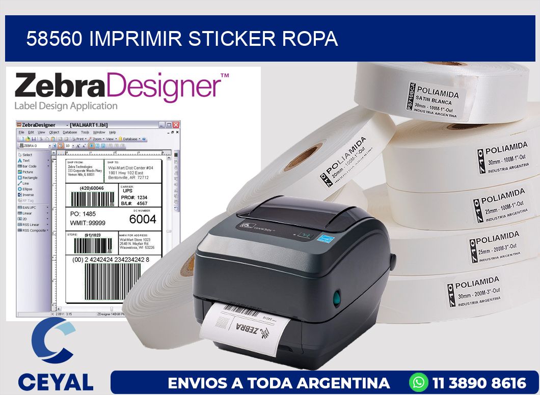 58560 IMPRIMIR STICKER ROPA
