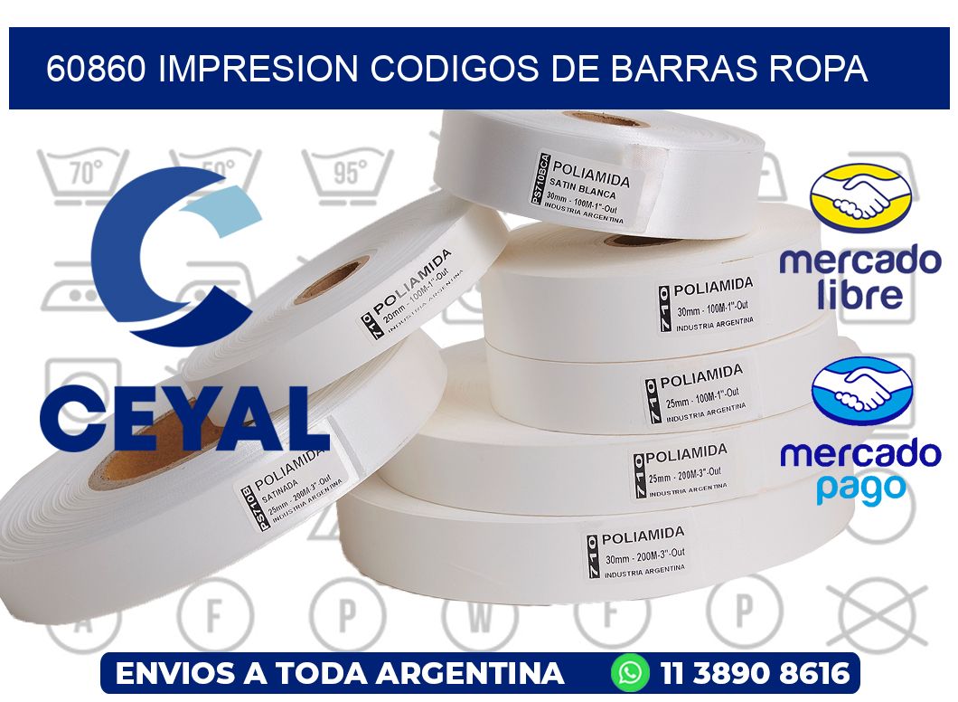 60860 IMPRESION CODIGOS DE BARRAS ROPA