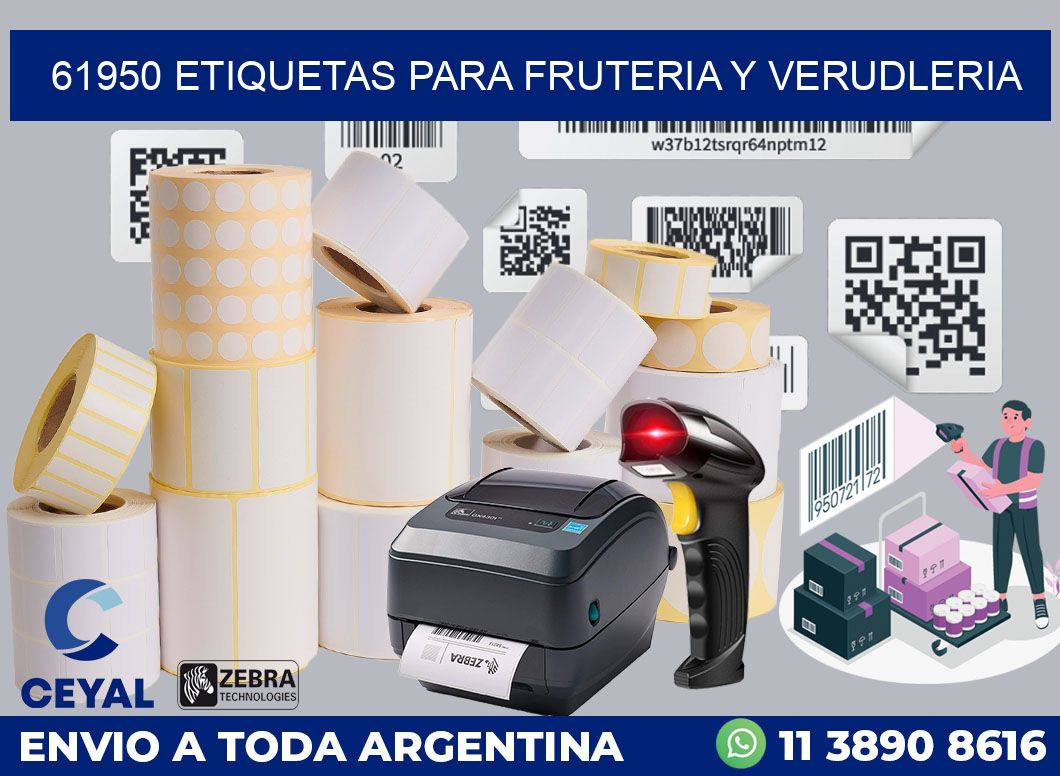 61950 ETIQUETAS PARA FRUTERIA Y VERUDLERIA