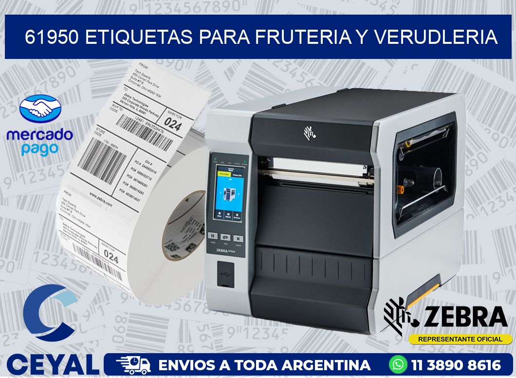 61950 ETIQUETAS PARA FRUTERIA Y VERUDLERIA