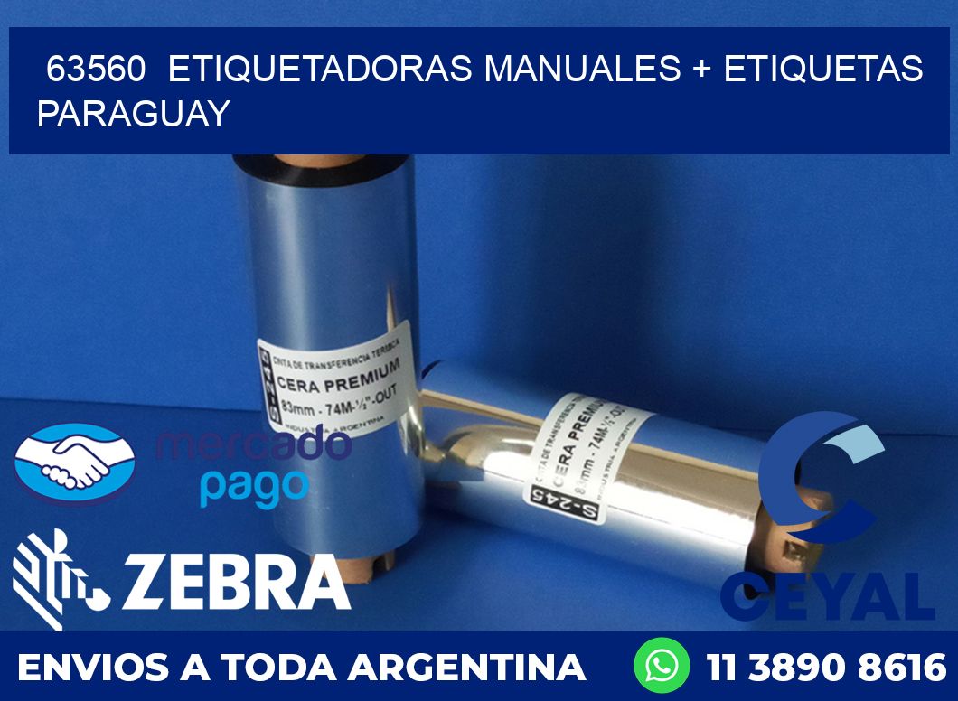 63560 ETIQUETADORAS MANUALES + ETIQUETAS PARAGUAY