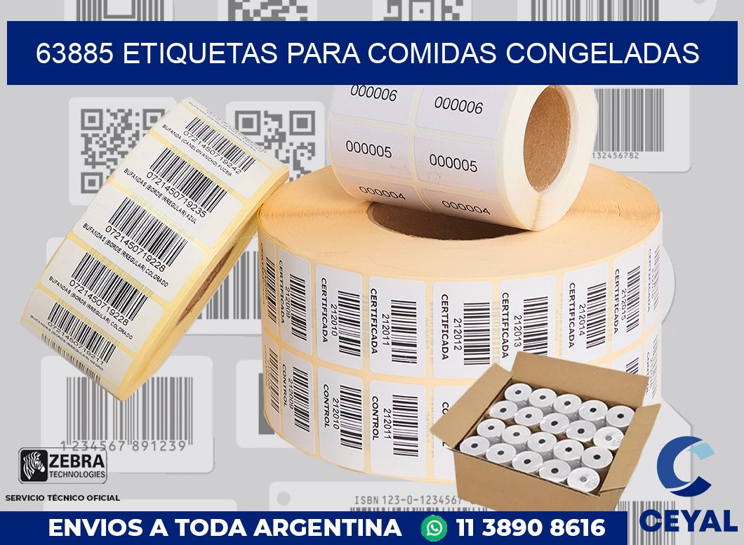 63885 ETIQUETAS PARA COMIDAS CONGELADAS