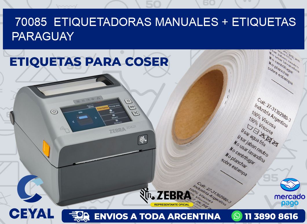 70085 ETIQUETADORAS MANUALES + ETIQUETAS PARAGUAY