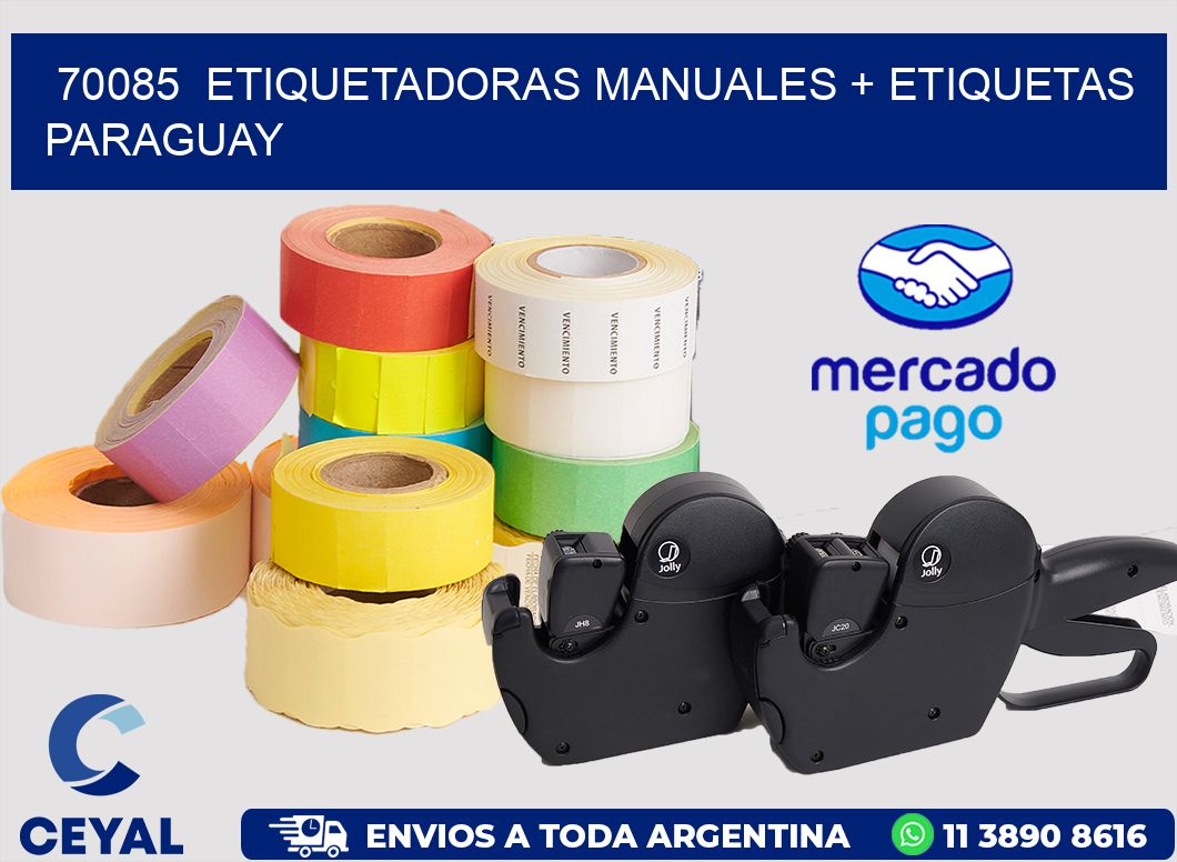 70085 ETIQUETADORAS MANUALES + ETIQUETAS PARAGUAY