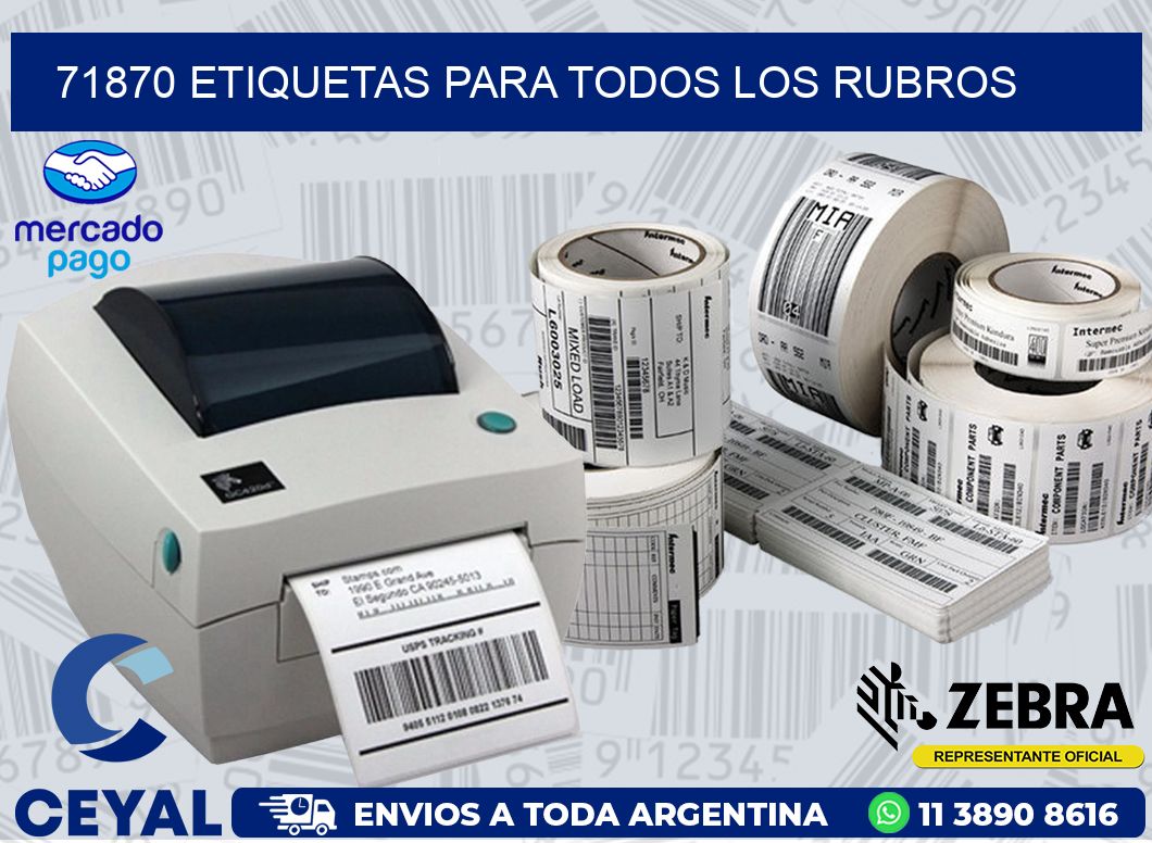 71870 ETIQUETAS PARA TODOS LOS RUBROS
