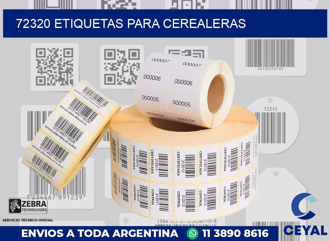 72320 ETIQUETAS PARA CEREALERAS