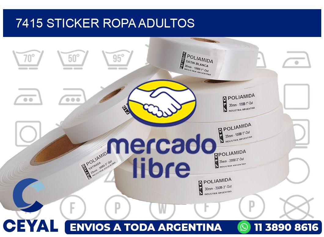 7415 STICKER ROPA ADULTOS