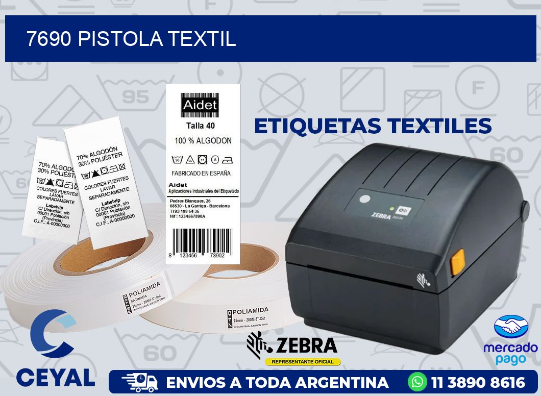 7690 PISTOLA TEXTIL