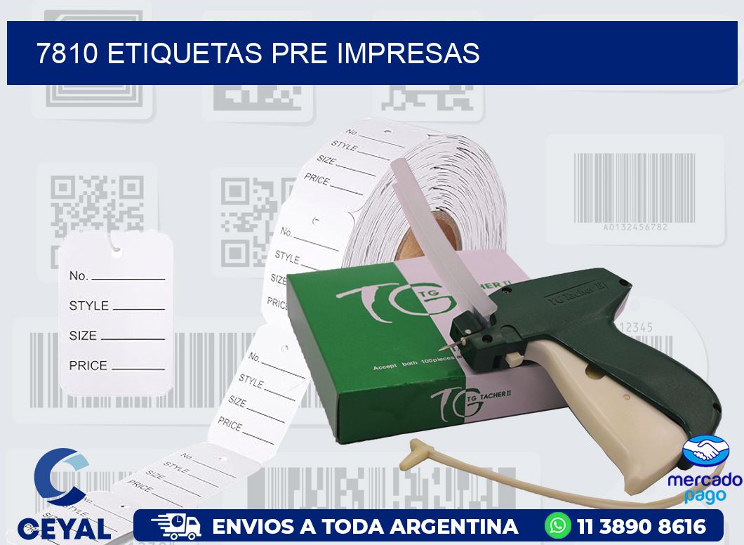 7810 ETIQUETAS PRE IMPRESAS