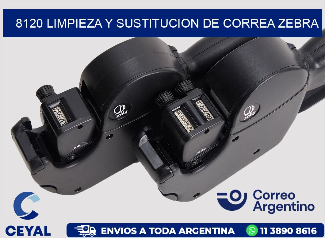 8120 LIMPIEZA Y SUSTITUCION DE CORREA ZEBRA
