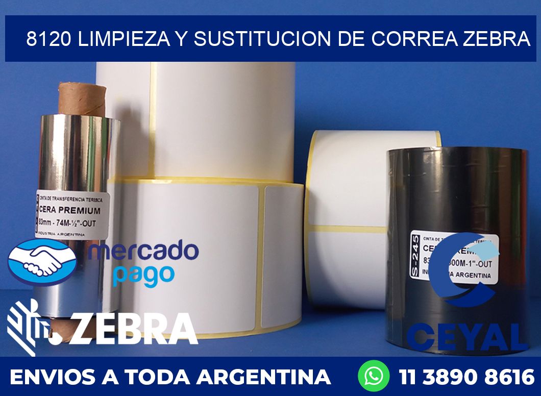 8120 LIMPIEZA Y SUSTITUCION DE CORREA ZEBRA
